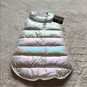 Fabdog Iridescent Pet Puffer Jacket – Size L | New with Tags | Cozy Luxe |